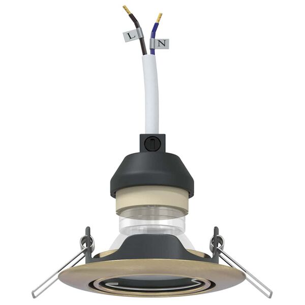 vidaXL Reflektor 6 pcs Mosiądz 9 x 9 x 2.5 cm Metal