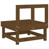 vidaXL Ogrodowa sofa środkowa, miodowy brąz, lite drewno sosnowe