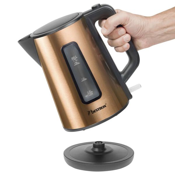 Bestron Czajnik bezprzewodowy Copper Collection AWK1000CO, 1,7 L