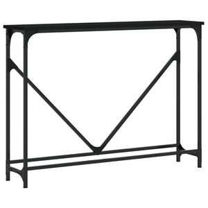 vidaXL Stolik konsolowy, czarny, 102x22,5x75 cm