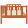 vidaXL Ramka ł&oacute;żka Woskowy Brąz 90 x 190 cm Lite drewno sosnowe