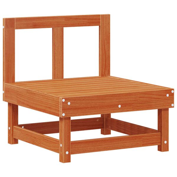 vidaXL Sofa Środkowa do Ogrodu Lite drewno sosnowe Woskowy Brąz