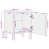 vidaXL Szafka Nocna 2 pcs Biały 40 x 33 x 46 cm Drewno z mango