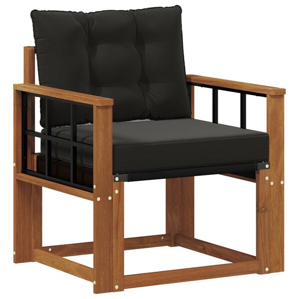 vidaXL 2 Sztuka Zestaw sof na zewnątrz Drewno akacji i tekstylen