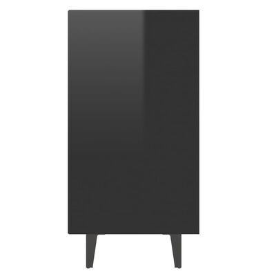 vidaXL Szafka na wysoki połysk, czarna, 103,5x35x70 cm, płyta wiórowa