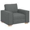 vidaXL Sofa 3 pcs Ciemnoszary 220 x 80 x 84 cm Tkanina lniana