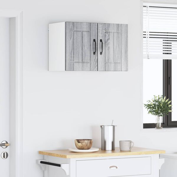 vidaXL Szafka kuchenna 2 pcs Szary Sonoma 30 x 31 x 40 cm