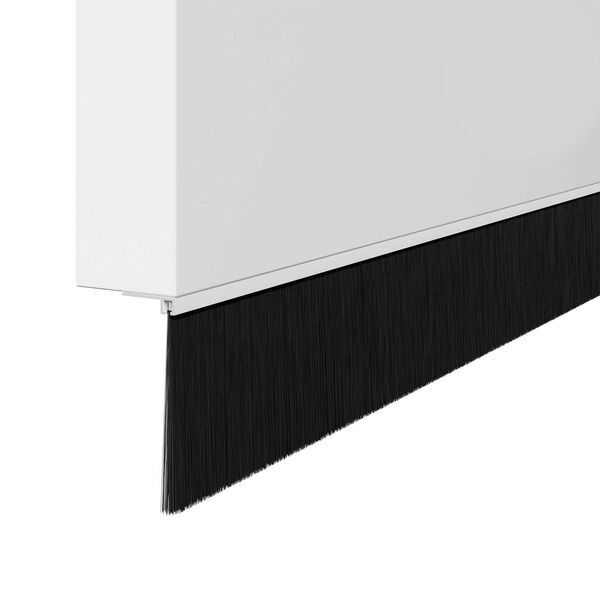 vidaXL Uszczelki z szczotką do drzwi na zatrzask 2 pcs Biały 100 cm