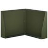 vidaXL Mur oporowy 50 x 50 x 30 cm Stal Oliwkowy zielony