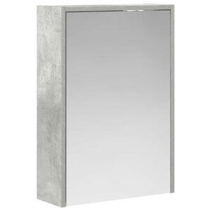 vidaXL Szafka z lustrem do łazienki Betonowy szary 43 x 16 x 62.5 cm