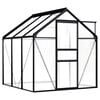 vidaXL Szklarnia, antracytowa, aluminium, 3,61 m&sup2;