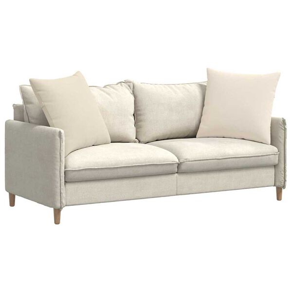 vidaXL Poduszki na sofę 2 pcs Beżowy 80 x 80 cm tkanina