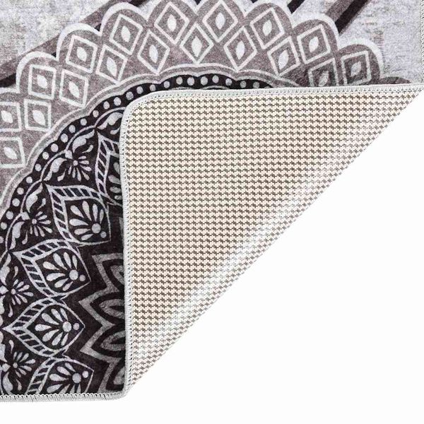 vidaXL Dywan z możliwością prania, 80x300 cm, kolorowy, antypoślizgowy