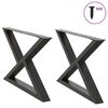 vidaXL Nogi do stolika kawowego 2 szt. Antracyt 70x(42-43,3) cm Stal