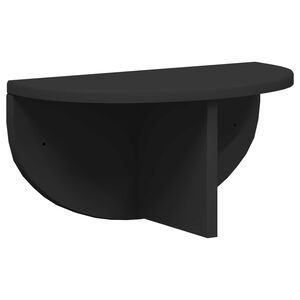 vidaXL P&oacute;łka ścienna Do montażu na ścianie Czarny 38 x 19 x 19 cm