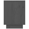 vidaXL Szafki nocne, 2 szt., szare, 40x30x40 cm, lite drewno sosnowe