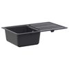 vidaXL Zlewozmywak z ociekaczem Granit 76,5 cm x 46 cm x 28 cm