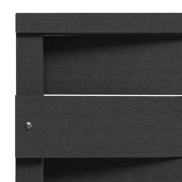 vidaXL Panel ogrodzeniowy z WPC, 170x180 cm, czarny