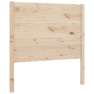 vidaXL Wezgłowie ł&oacute;żka, 81x4x100 cm, lite drewno sosnowe