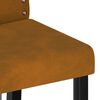 vidaXL Krzesła stołowe, 2 szt., brązowe, obite aksamitem