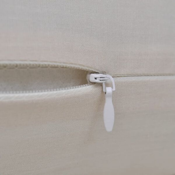 4 Beżowe bawełniane poszewki na poduszki 40 x 40 cm