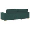 vidaXL Sofa 3 pcs Ciemna zieleń 220 x 80 x 84 cm Tkanina lniana