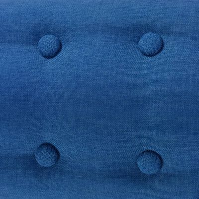 vidaXL Fotel, niebieski, tkanina
