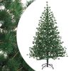 vidaXL Sztuczna choinka z zawiasami 150 cm PVC i Metal zielony