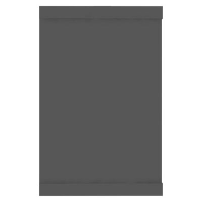 vidaXL Półki ścienne kostki 4 szt., szare, 60x15x23 cm, płyta wiórowa