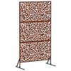 vidaXL Ekran prywatności 100 x 50 x 180 cm Stal kortenowska Rdzawy