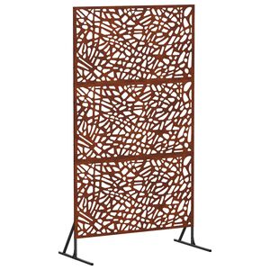 vidaXL Ekran prywatności 100 x 50 x 180 cm Stal kortenowska Rdzawy