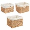 vidaXL Kosze do przechowywania 3 pcs Naturalny 35 x 30 x 25 cm
