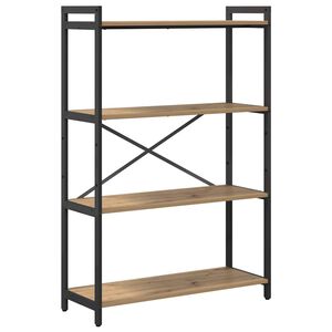 vidaXL P&oacute;łka na książki 80 x 30 x 120 cm Drewno inżynieryjne