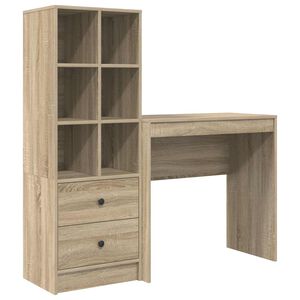 vidaXL Biurko Dąb Sonoma 125,5 x 40 x 127 cm 2 szt.