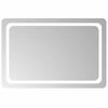 vidaXL Lustro łazienkowe z LED, 90x60 cm