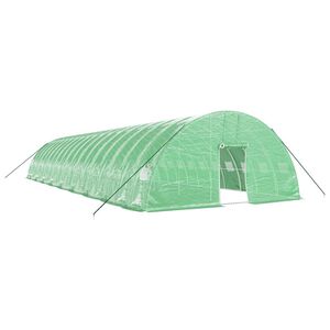 vidaXL Szklarnia ze stalową ramą, zielona, 108 m&sup2;, 18x6x2,85 m
