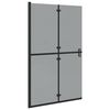 vidaXL Ściana prysznicowa Walk-In Czarny 120 x 6,5 x 190 cm