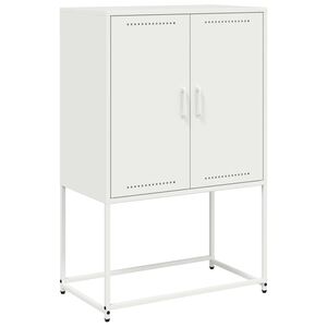 vidaXL Szafka, biała, 68,5x38,5x107 cm, stal