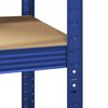 vidaXL Regał narożny z 5 p&oacute;łkami, niebieski, materiał drewnopochodny
