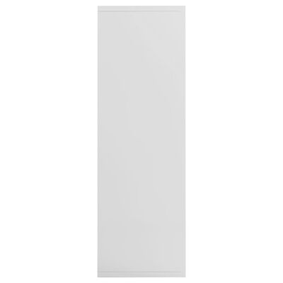 vidaXL Regał na książki/szafka, wysoki połysk, biały, 50x25x80 cm