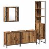 vidaXL Zestaw mebli łazienkowych 4 pcs Brązowy Materiał drewnopochodny