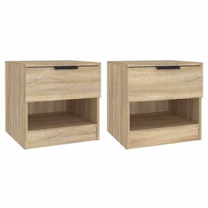 vidaXL Szafki nocne, 2 szt., dąb sonoma, materiał drewnopochodny