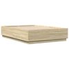 vidaXL Rama łóżka, dąb sonoma, 160x200 cm, materiał drewnopochodny