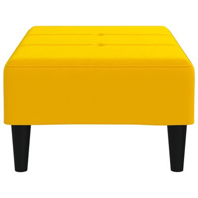 vidaXL Podnóżek, żółty, 78x56x32 cm, aksamitny