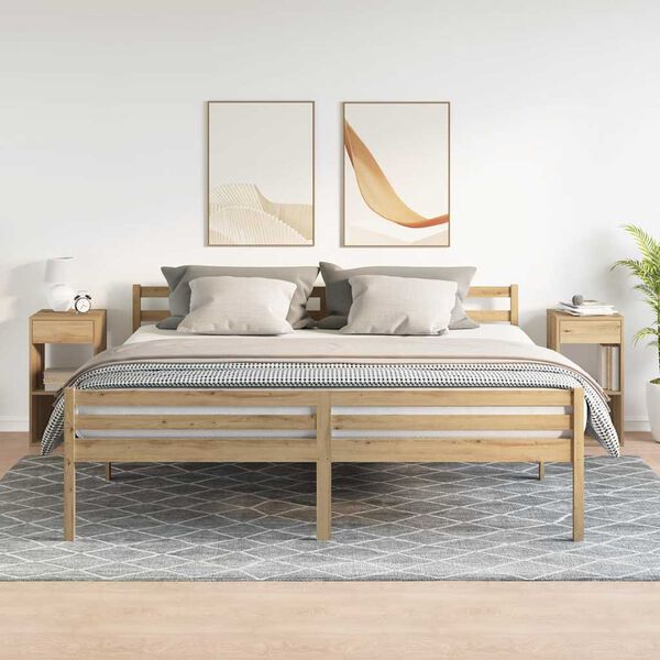 vidaXL Szafki nocne z szufladą, 2 szt., dąb artisan, 35x34x66,5 cm