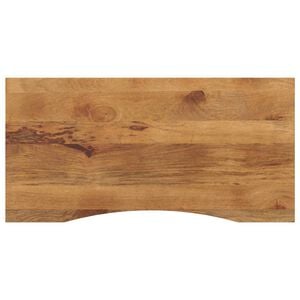 vidaXL Blat biurka, z wycięciem, 140x60x2,5 cm, surowe drewno mango
