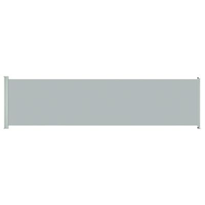 vidaXL Wysuwana markiza boczna na taras, 600 x 160 cm, szara