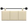 vidaXL Wisząca Głowa Paski Kremowy 110 x 55 x 5 cm tkanina