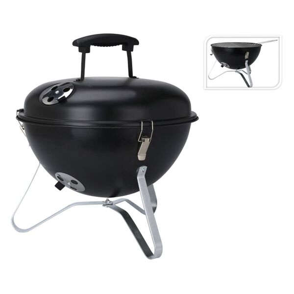 ProGarden Grill kulisty, 37 cm, czarny