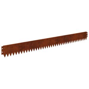 vidaXL Obrzeże trawnikowe z zagiętą g&oacute;rną krawędzią 10 szt. 103x10cm